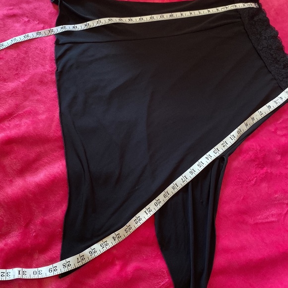 Sirens Black Slit Lace Asymmetrical Skirt Size XS - Picture 15 of 16